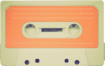 Cutout of Old Retro Cassette Tape